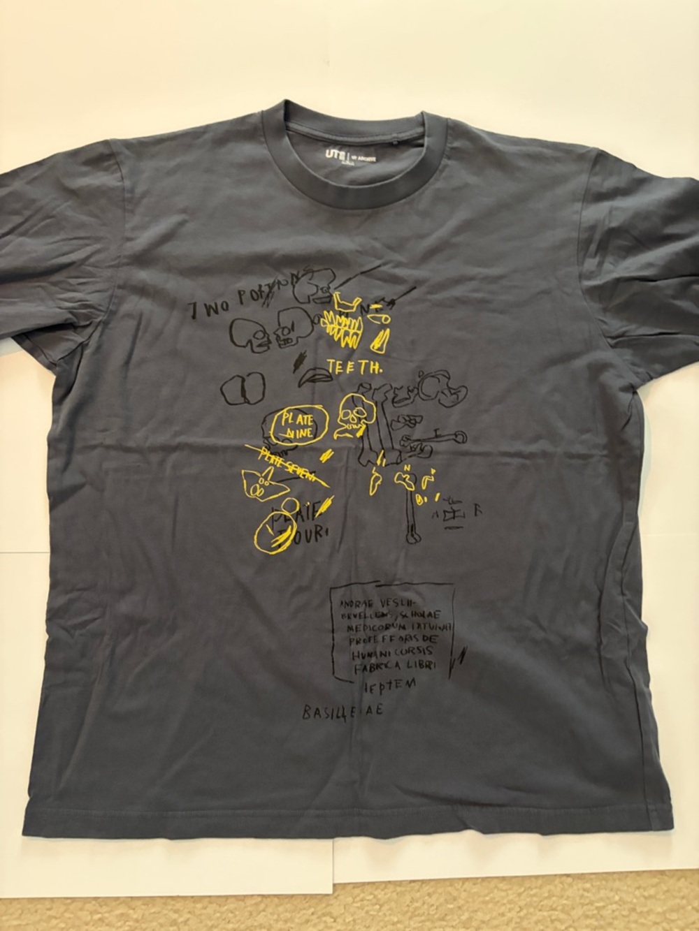 Uniqlo UT Archive Jean-Michel Basquiat Tee - Charcoal Gray XL